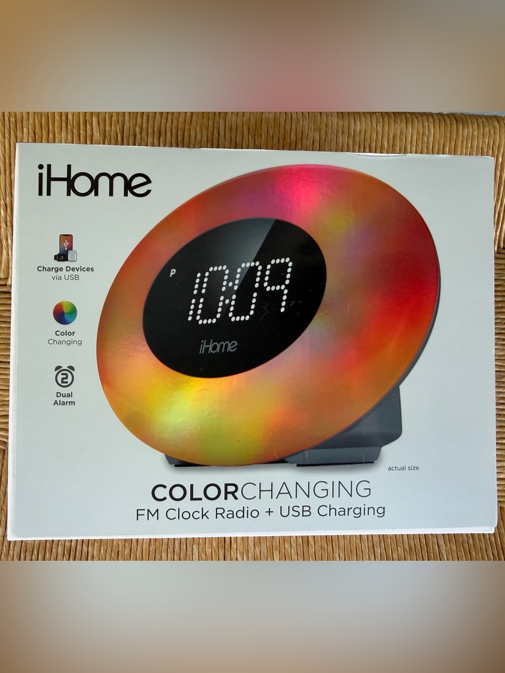 ihome Color Changing FM Clock Radio